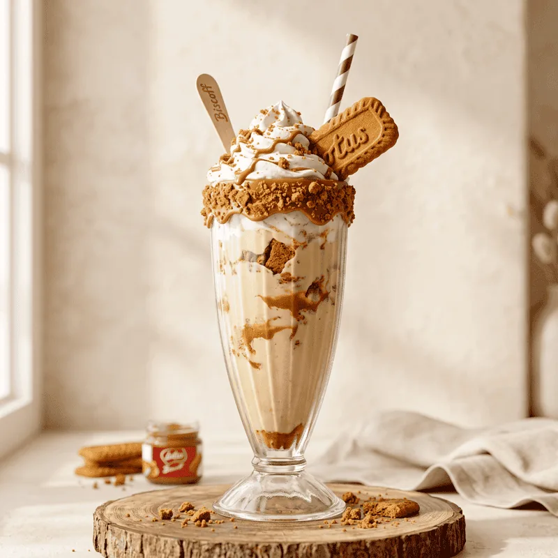 Lotus Biscoff milkshake